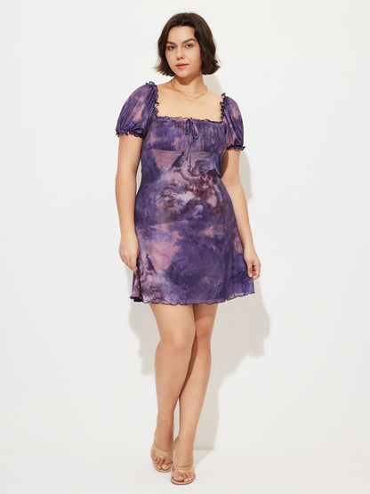 Plus Size Ruffle Bodycon Dress 1274182