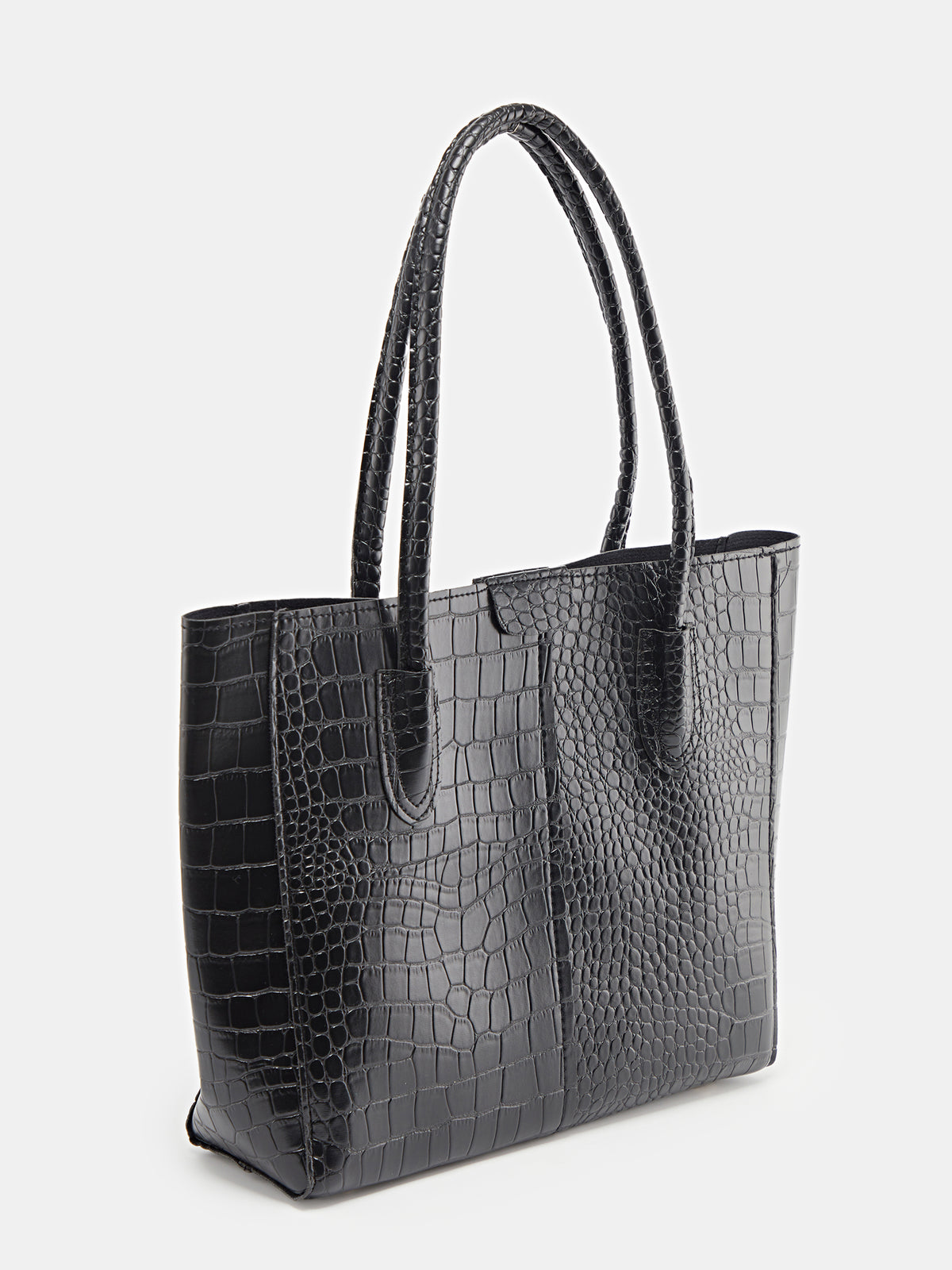 Textured Structured Shoulder Bag 120437