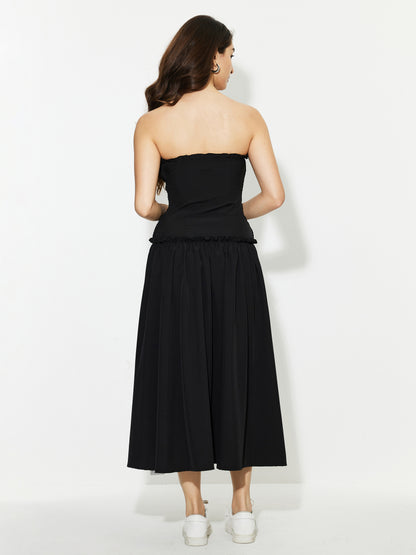 Lace Up A-Line Dress 1242502