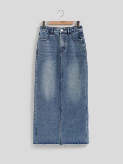 Slit Straight Skirt 112889