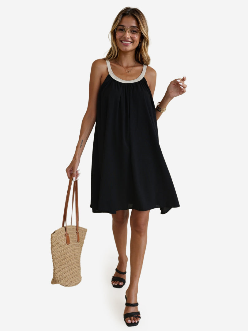 Patchwork A-Line Dress 1242072