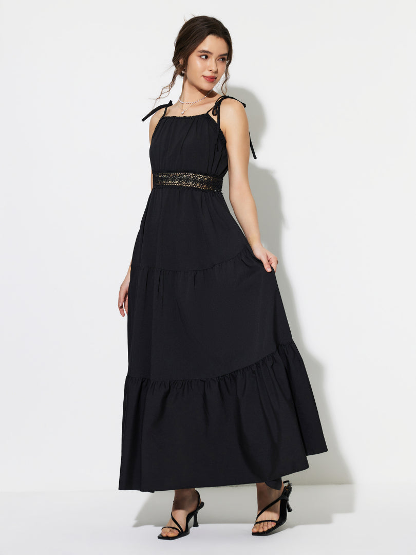 Patchwork A-Line Dress 1294042