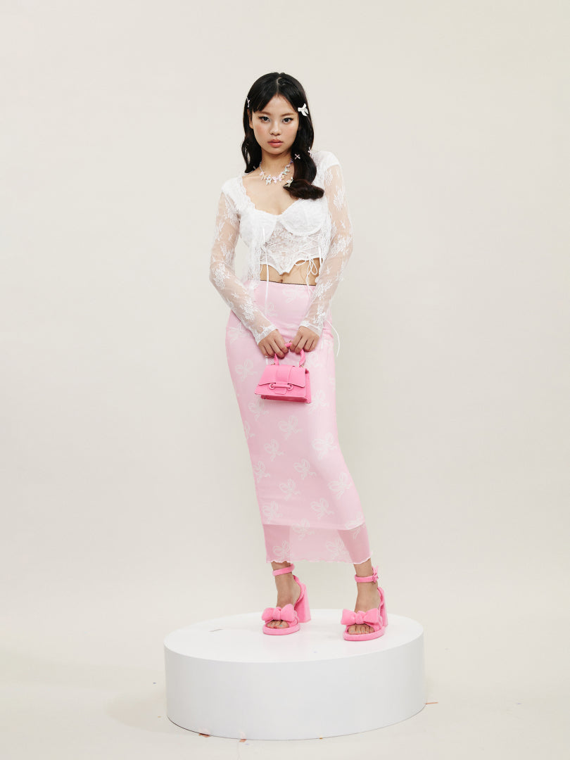 Color Block Pencil Skirt 1264172