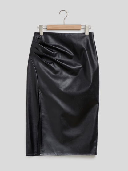 Gathered Straight Skirt 116212