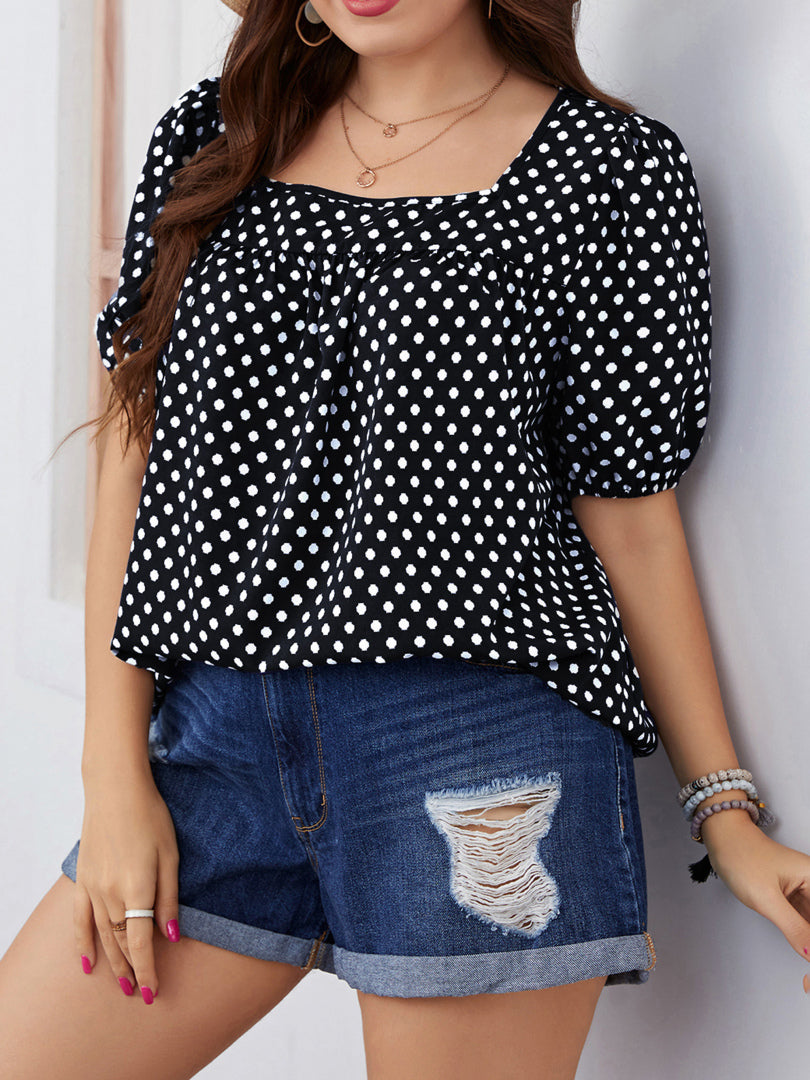 Plus Size Printed Plus Size Tops 1260262