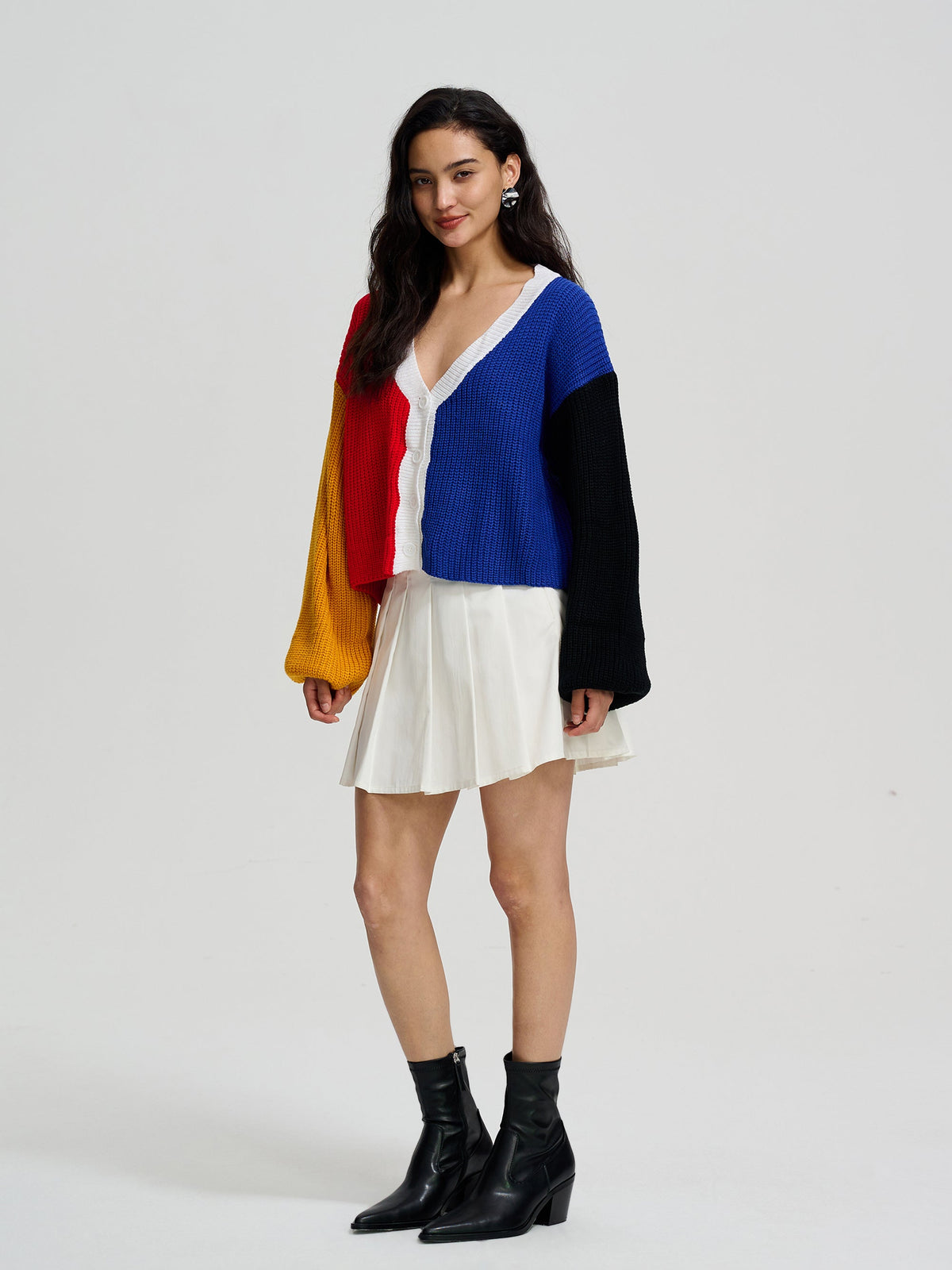 Buttoned Knit Cardigan 115028