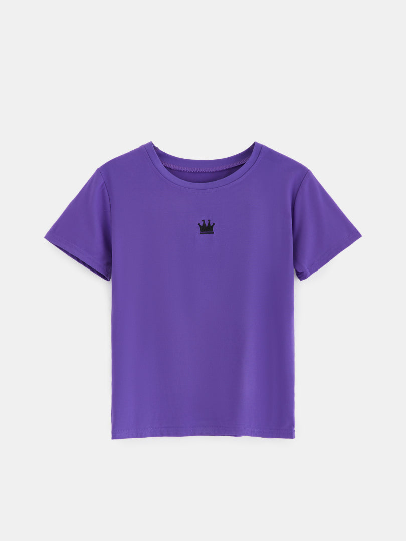 Embroidered Pullover T-Shirt 1250712