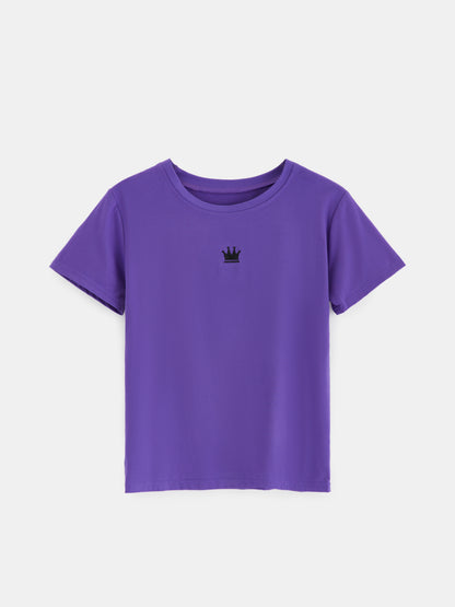 Embroidered Pullover T-Shirt 1250712
