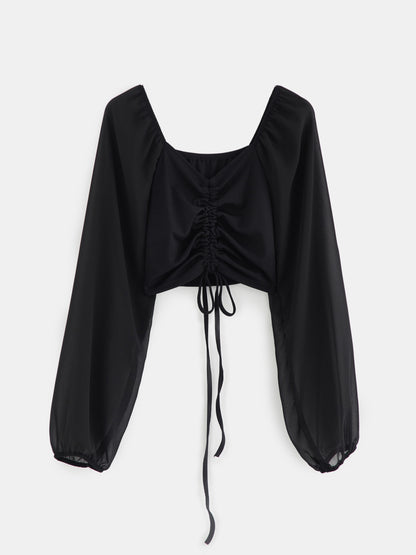 وردەکاری پەیوەندیکردن Ruched Crop Top 120583