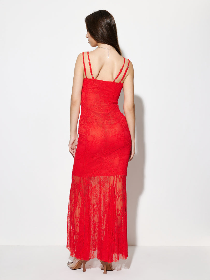 Sheer Fishtail Dress 1277952