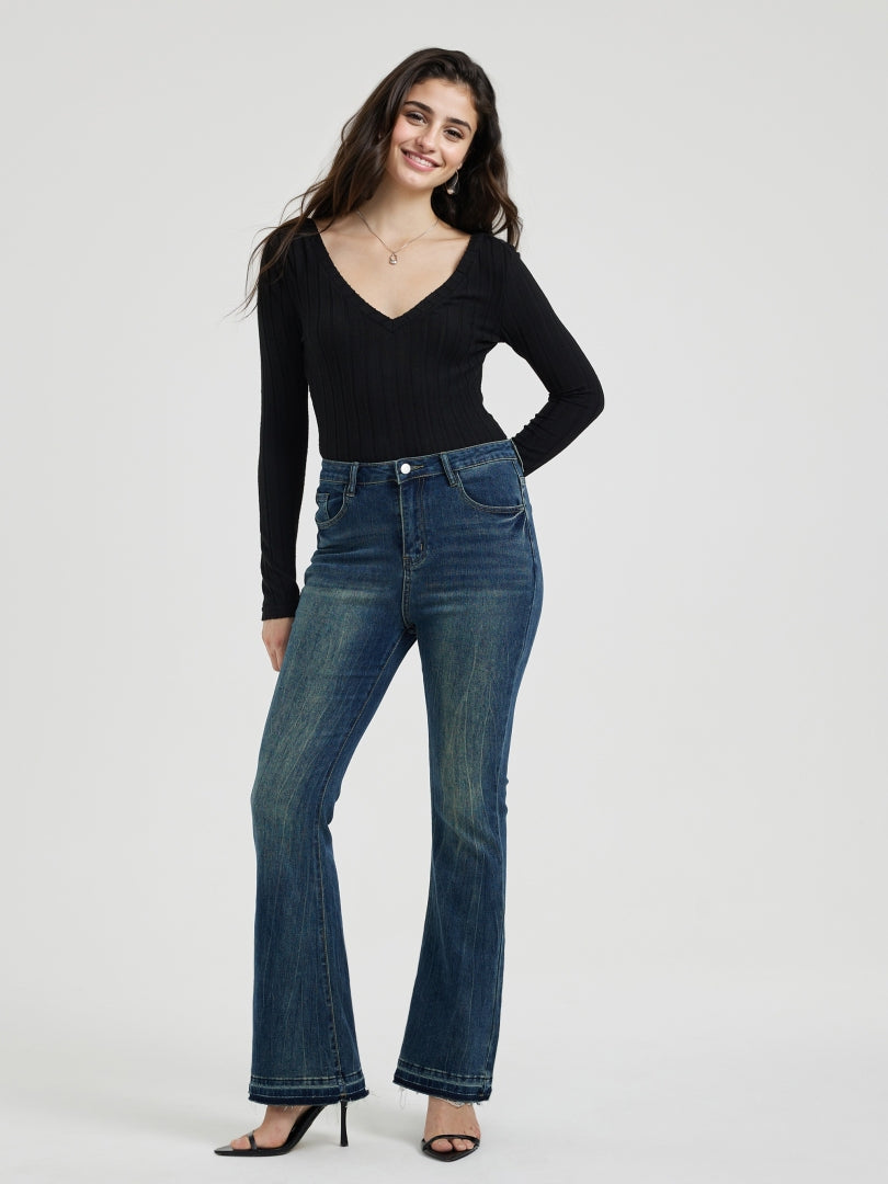 Ribbed Fitted Bodysuit 117398