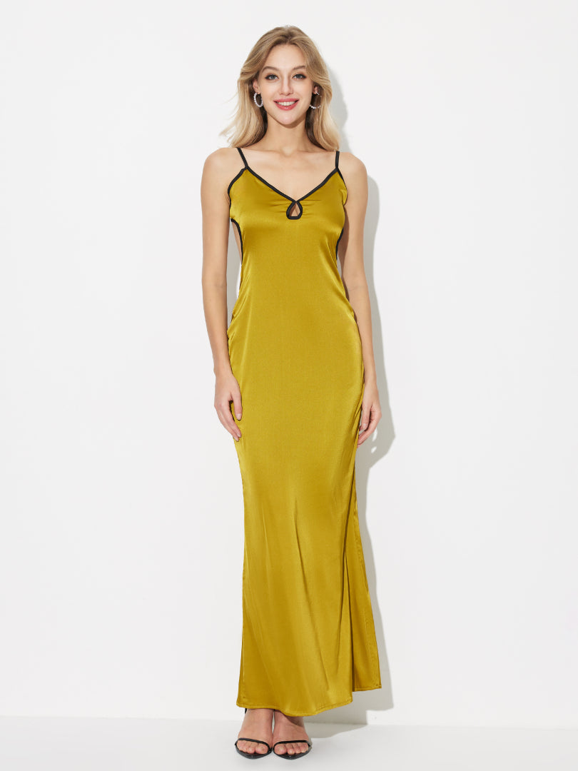 Contrast Stitch Slip Dress 120175
