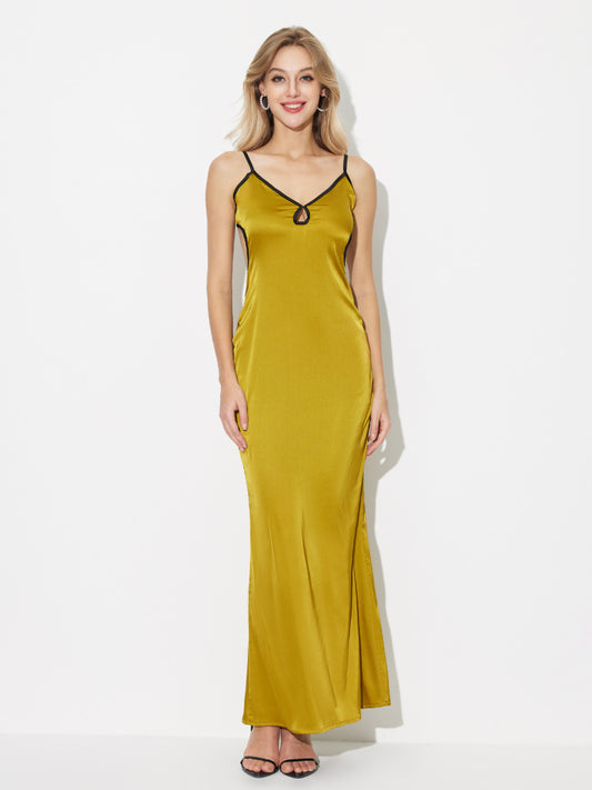 Contrast Stitch Slip Dress 120175