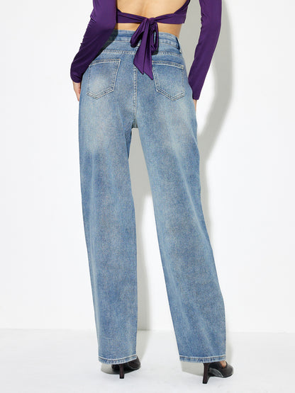 Beaded Straight Leg Jeans 1269122