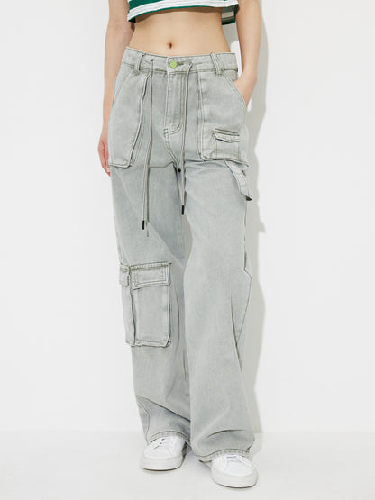 Pocket Straight Leg Jeans 120140
