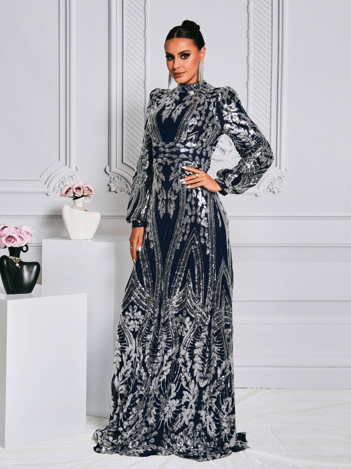 Ruffle Arabian Dresses 1284052