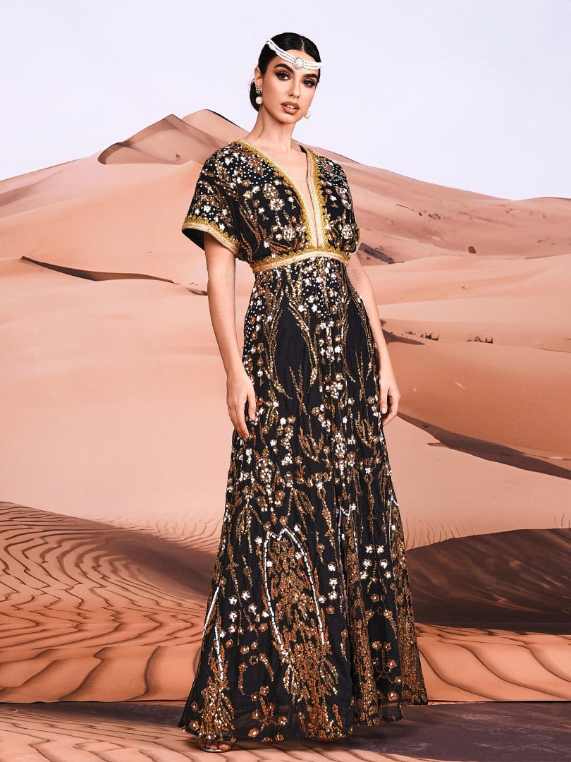 Sequinned Arabian Dresses 1300432