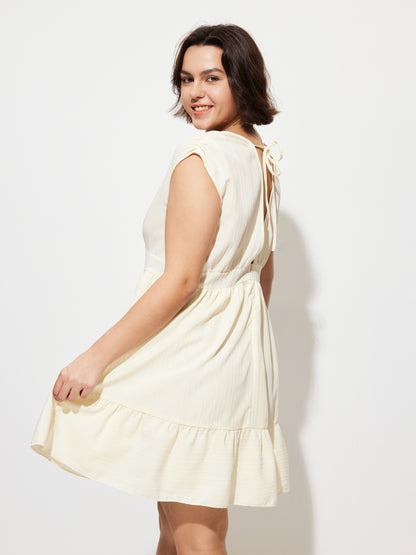 Plus Size Knotted A-Line Dress 1281442
