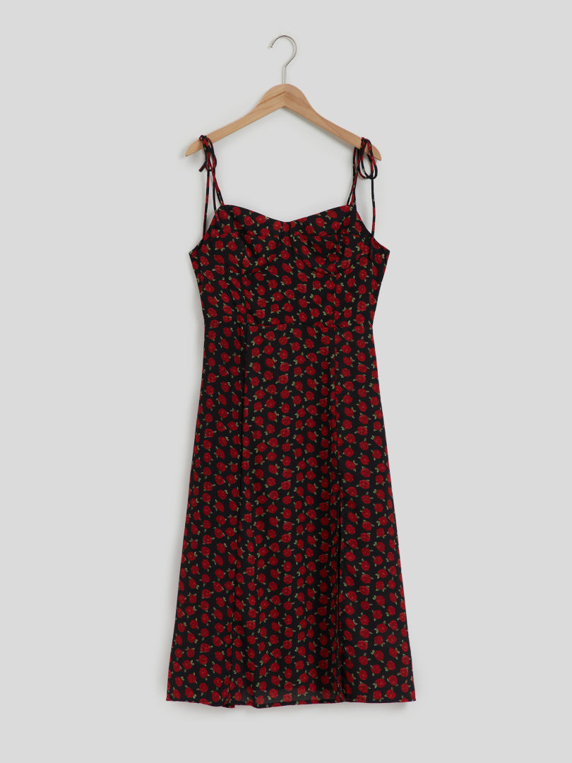 Printed A-Line Dress 116615