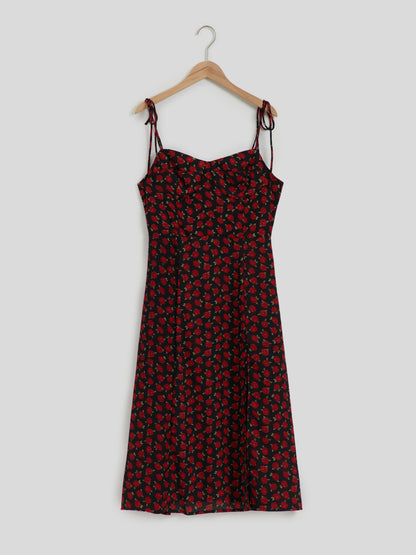 Printed A-Line Dress 116615