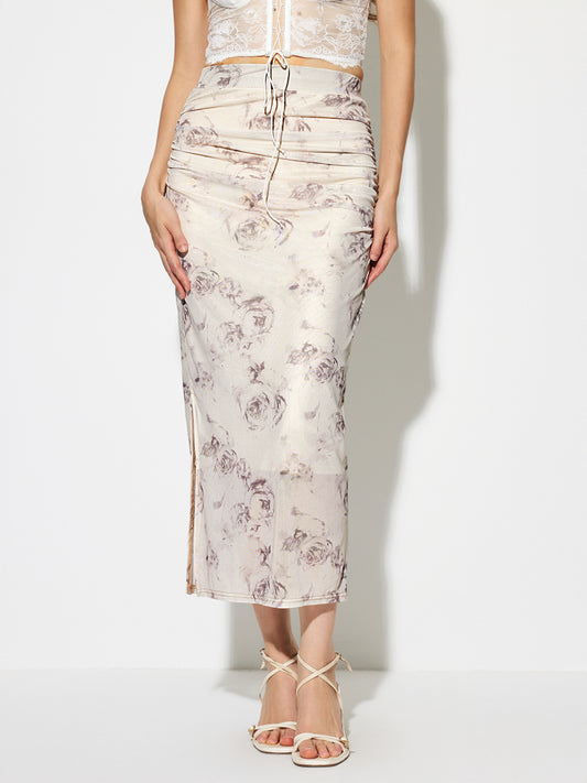 Printed Straight Skirt 1274902