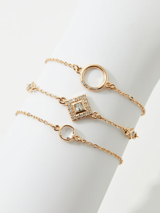 Set Of Three Embellished Bracelets  120352