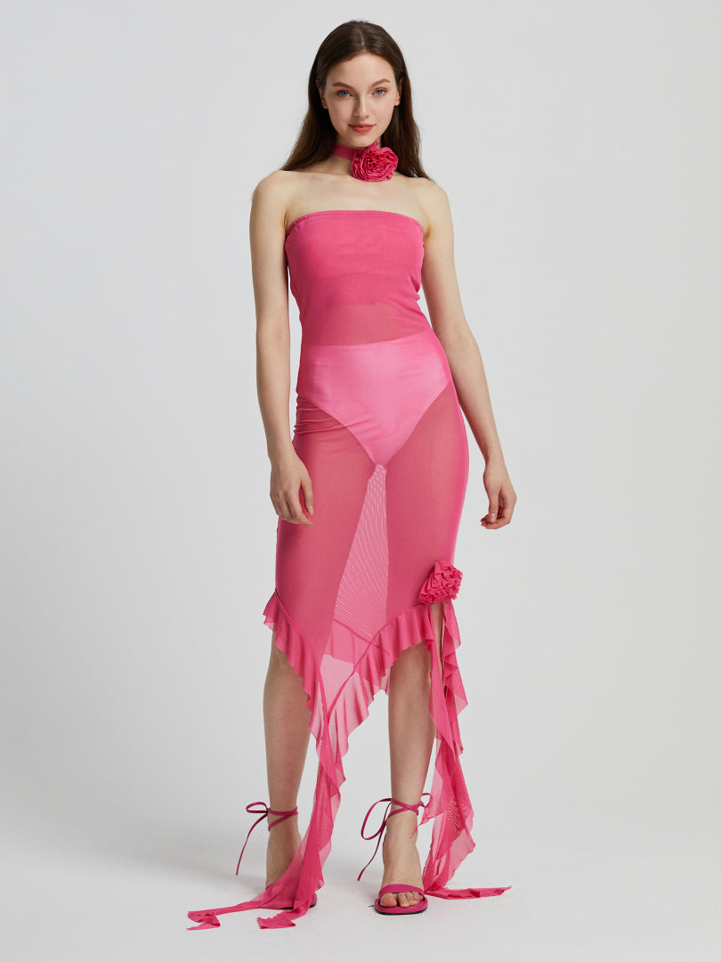 Sheer Bodycon Dress 111328