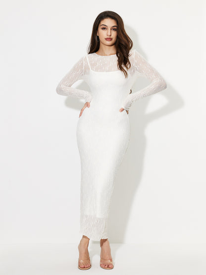 Sheer Bodycon Dress 1250832