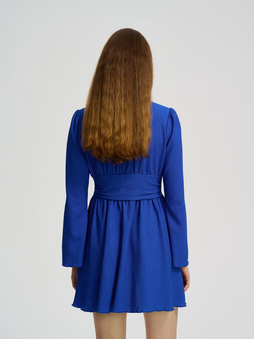 Gathered A-Line Dress 113752