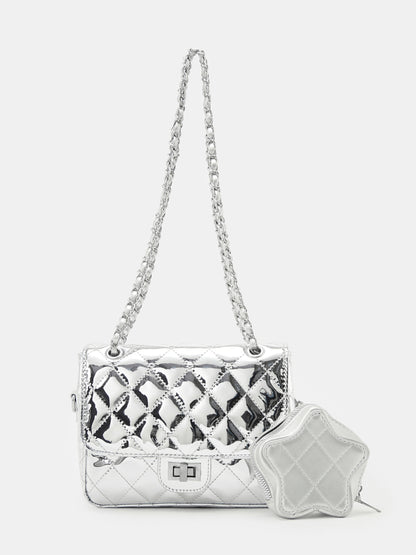 Solid Box Shoulder Bag 1281282