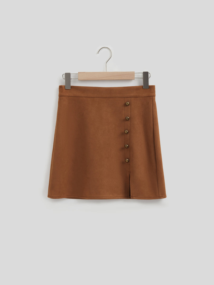Studded Suede Skirt 111865