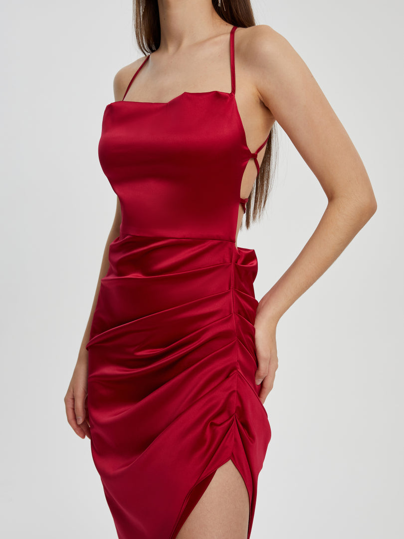 Gathered Slip Dress 116883