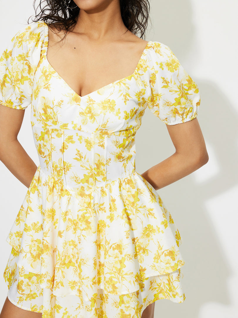 Printed A-Line Dress 1263872