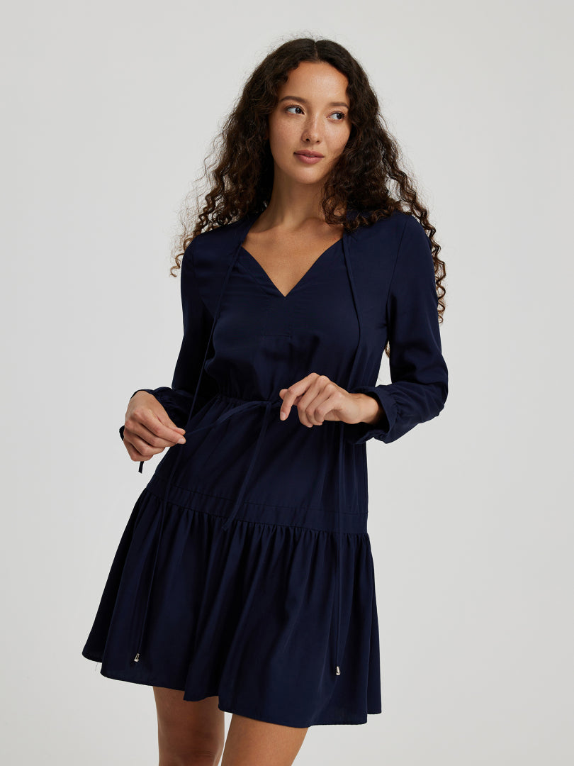 Ruffle A-Line Dress 110461