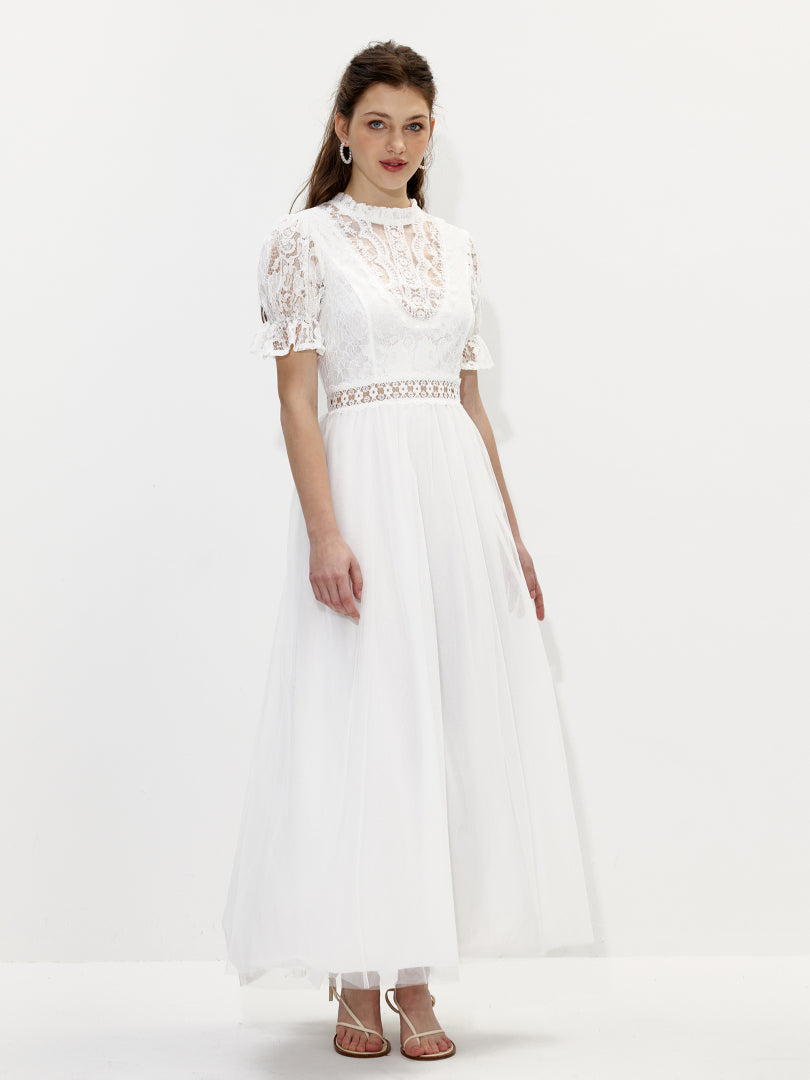 Ruffle A-Line Dress 1236092