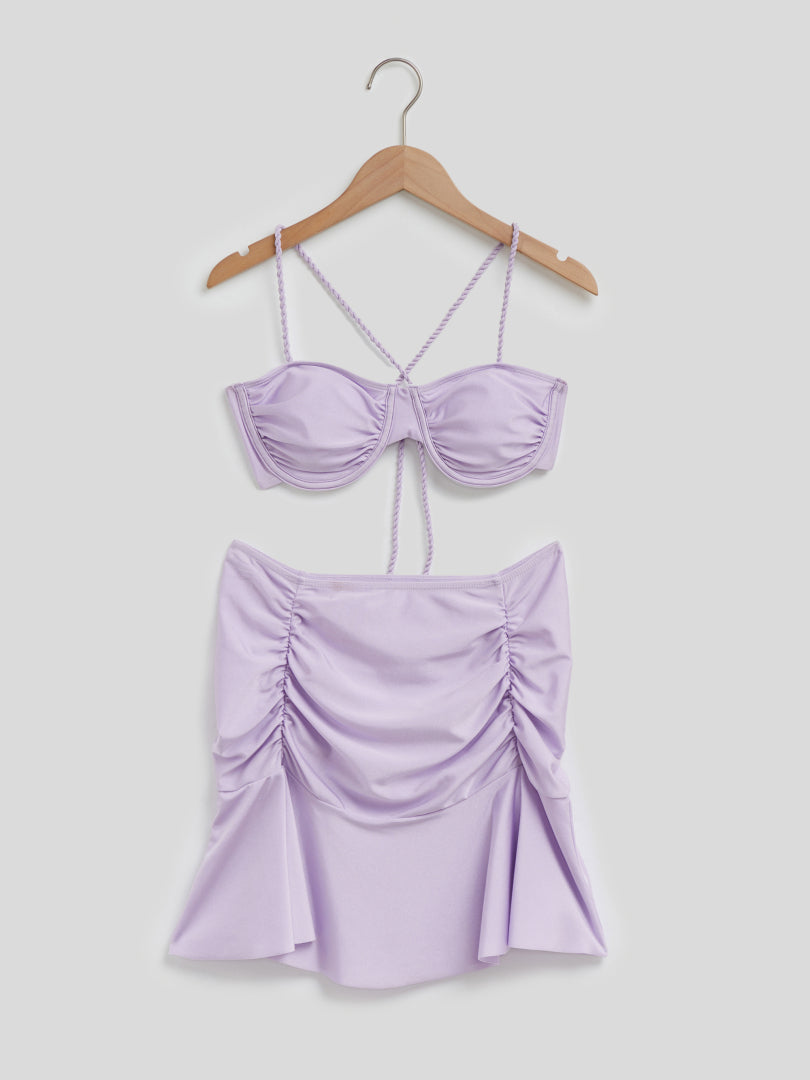 Ruched Swim Cover Up Set 117475