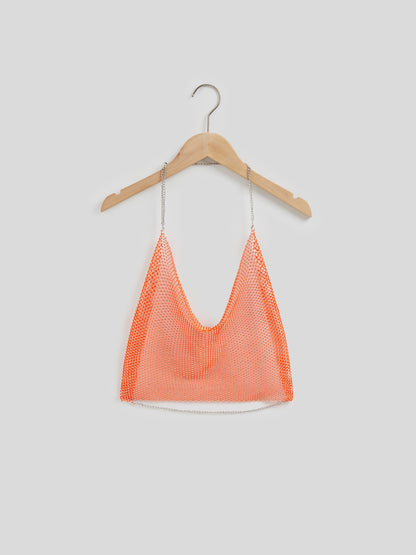 Open Back Halter Top 111491