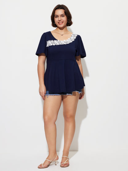Plus Size Ruffle Plus Size Tops 1279612