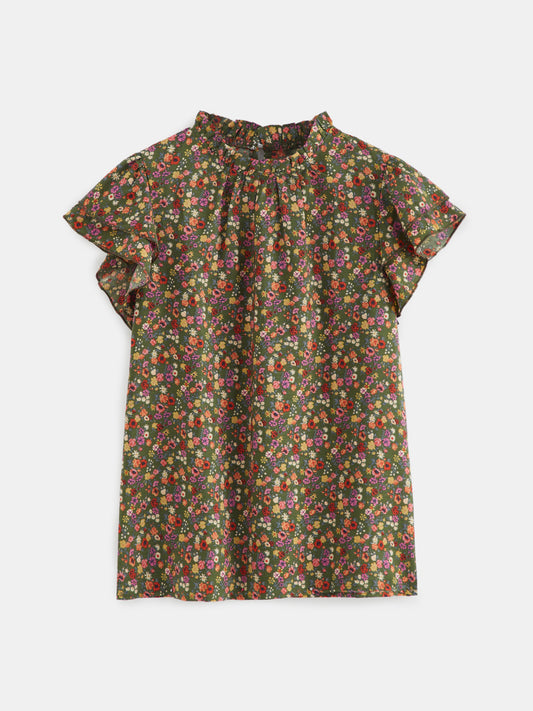 Ruffle Pullover Blouse 120058