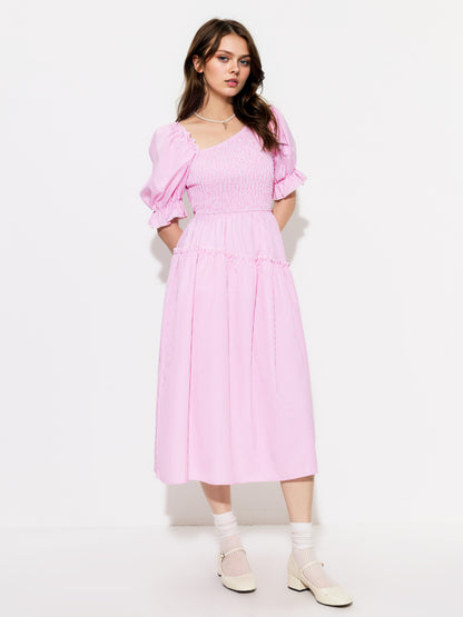 Smocking A-Line Dress 1295632