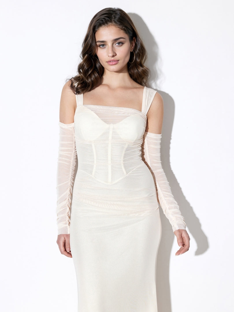 Cold-Shoulder Bodycon Dress 117667