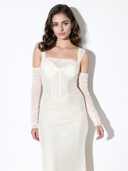 Cold-Shoulder Bodycon Dress 117667