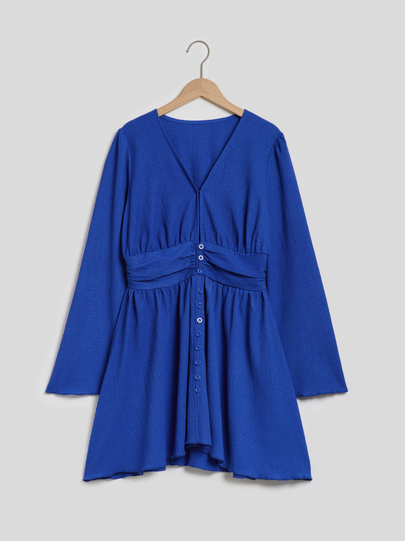 Gathered A-Line Dress 113752