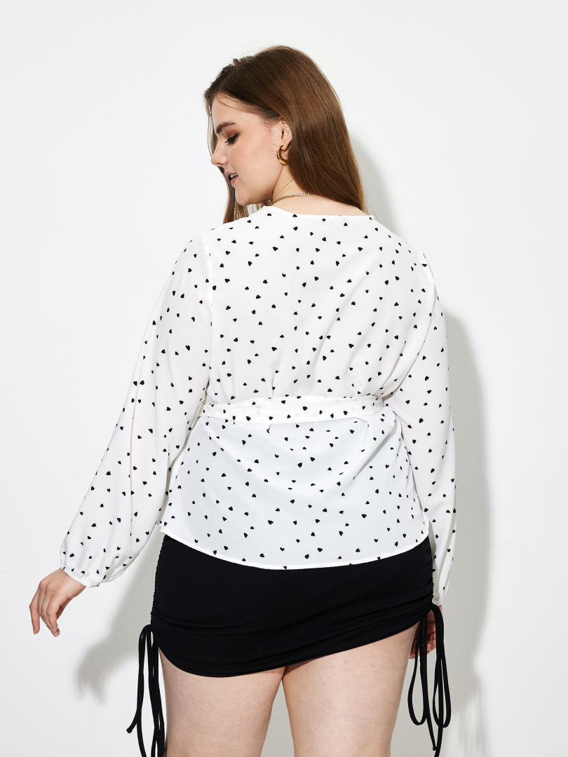 Plus Size Wrapped Plus Size Tops 1252312