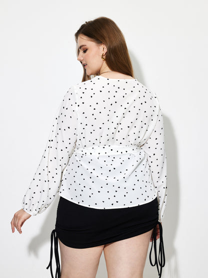 Plus Size Wrapped Plus Size Tops 1252312