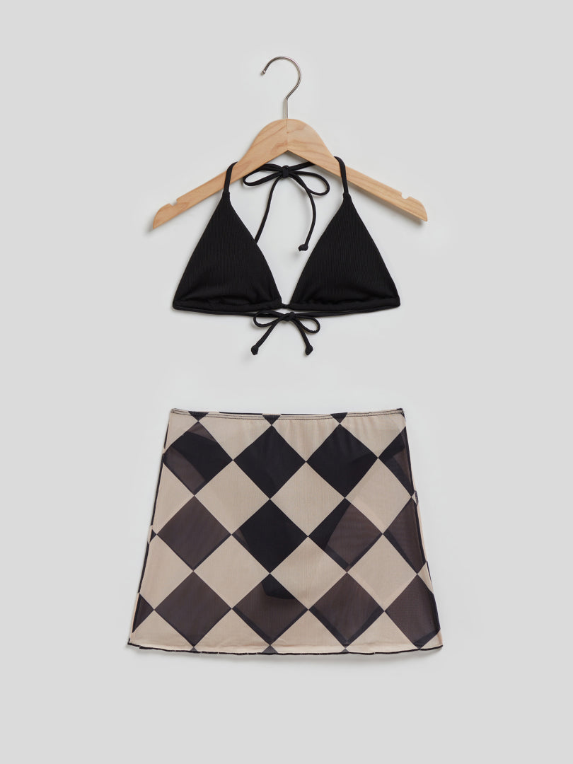Color Block Bikini Set 112835