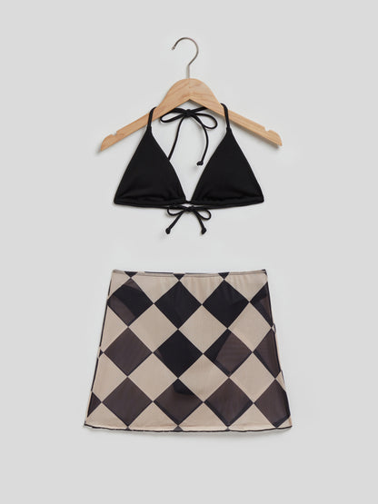 Color Block Bikini Set 112835