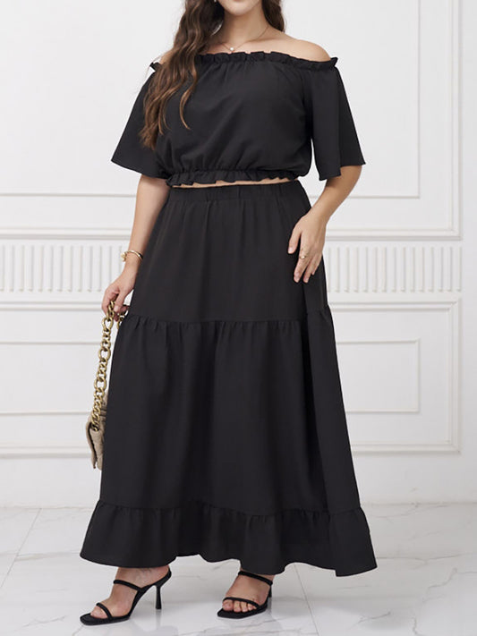 Plus Size    Skirt Co-ords 1233322