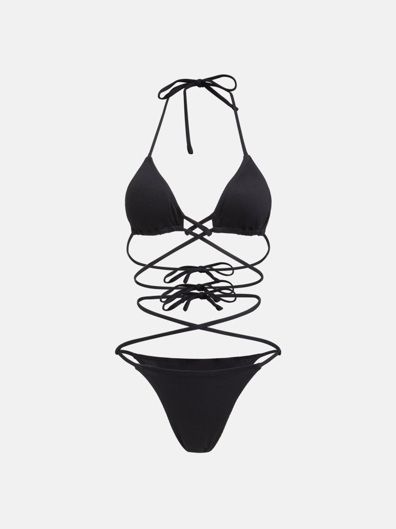 Drawstring Bikini Set 1266002