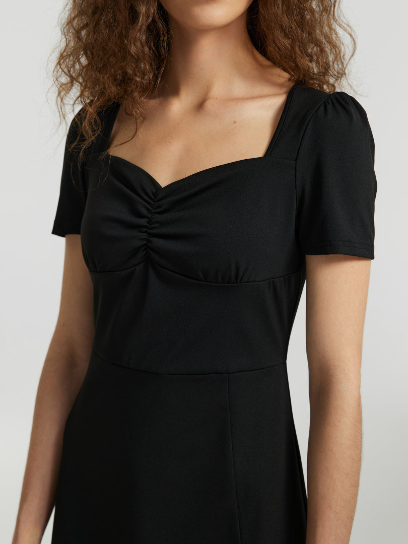 Gathered A-Line Dress 112306